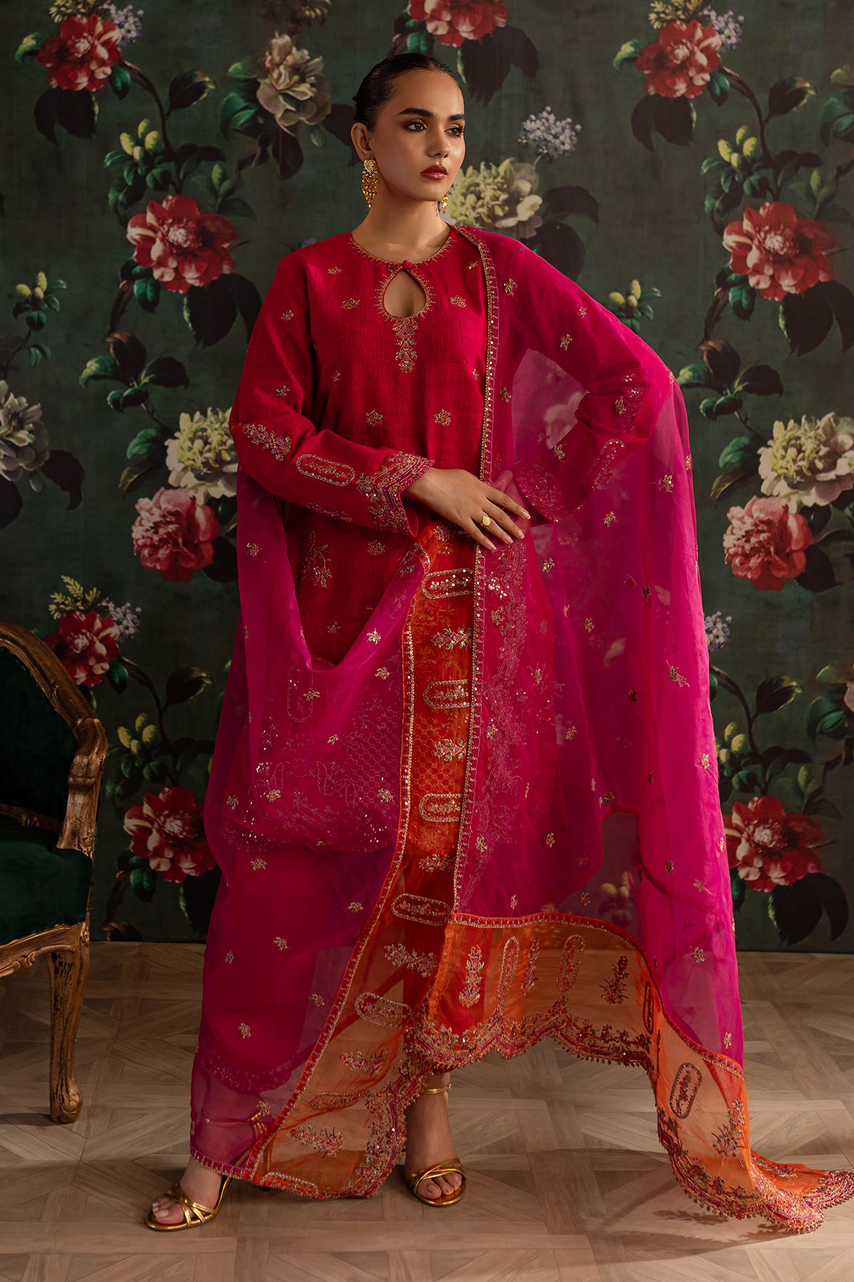 embroidered chiffon collection