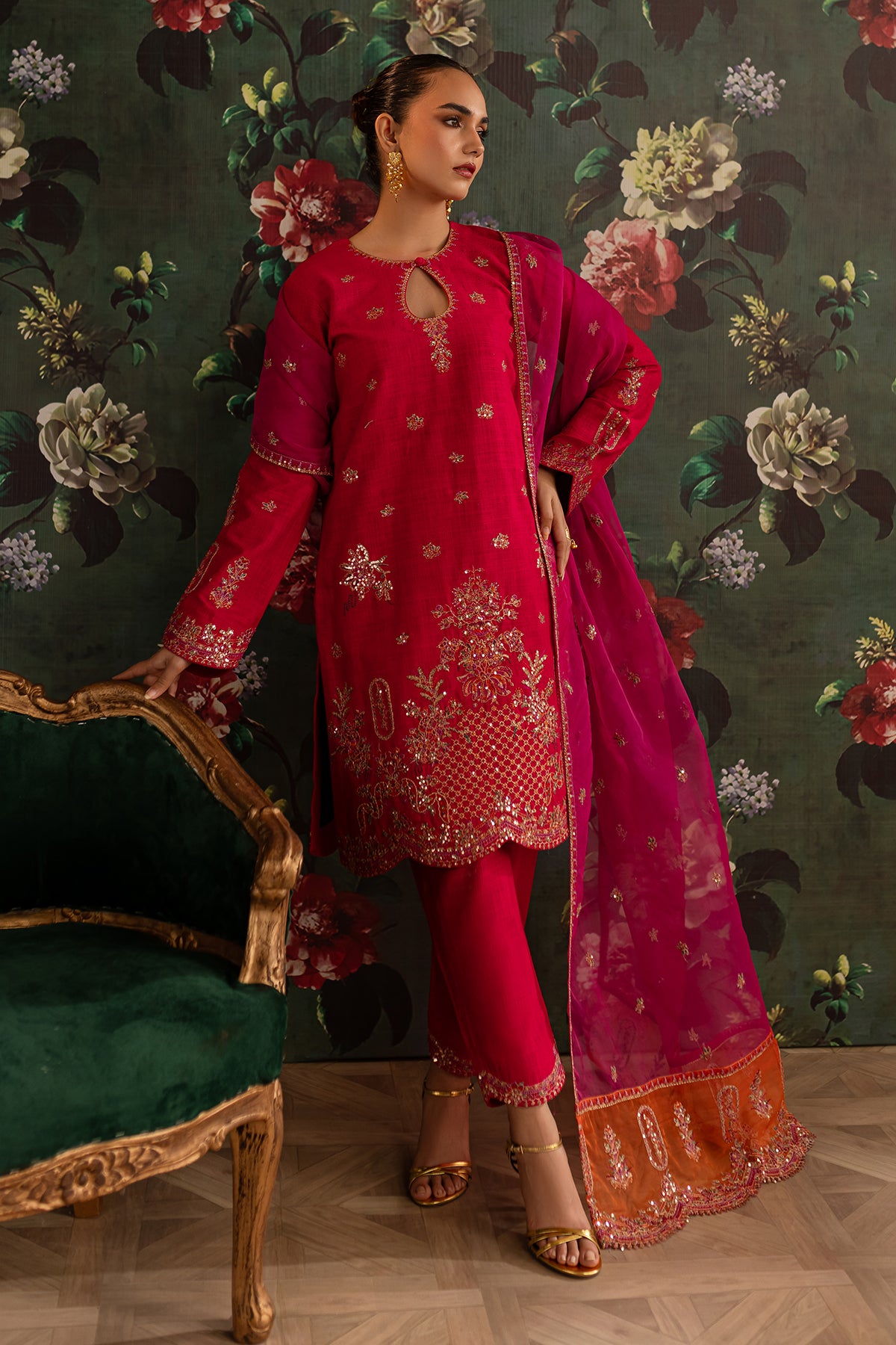 unstitched chiffon