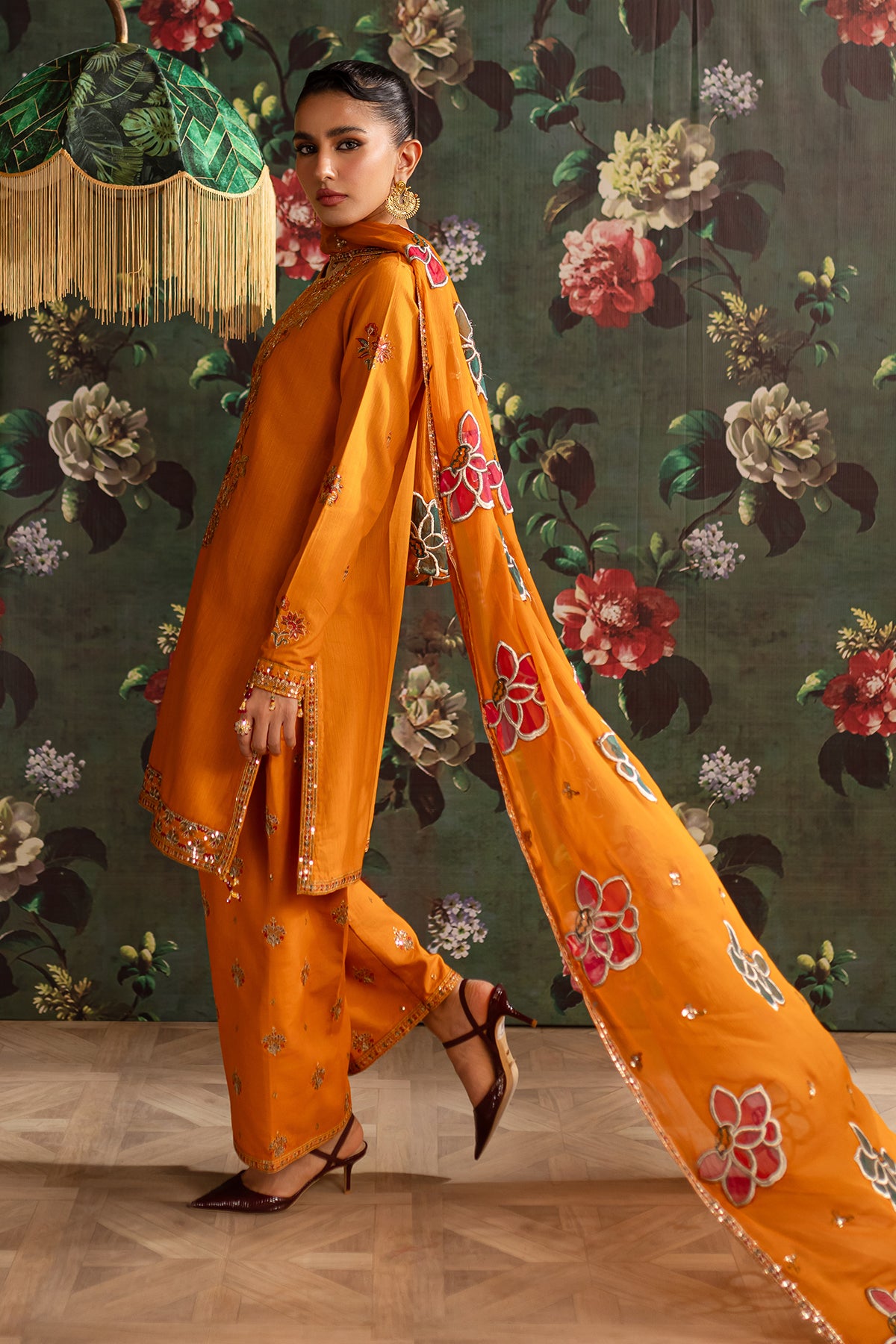 luxury chiffon dress