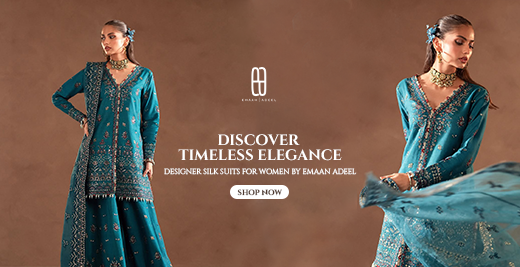 Discover Timeless Elegance – Designer Silk Suits for Women by Emaan Adeel