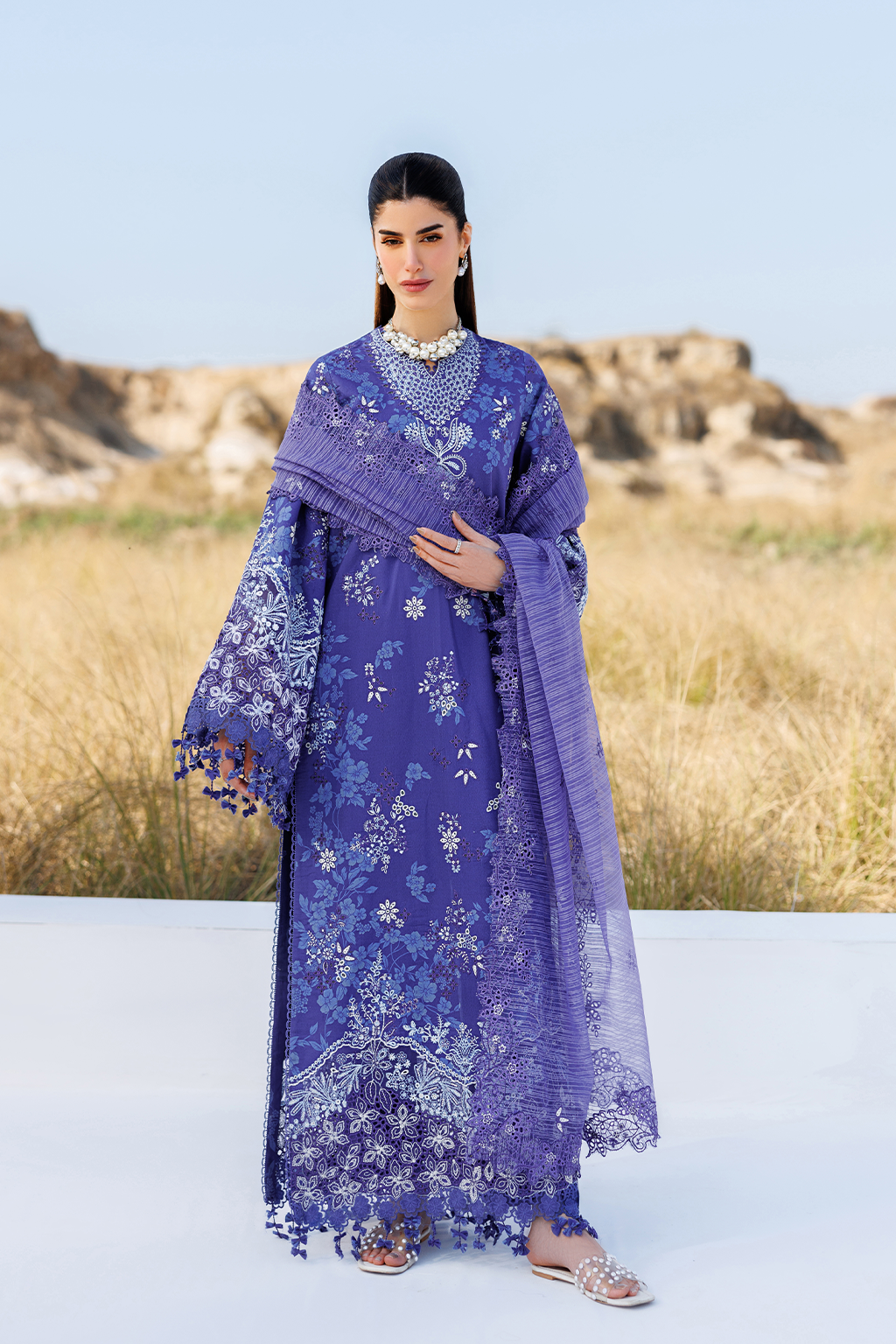 Buy Petal Pulse Printed Embroidered Lawn Clothing