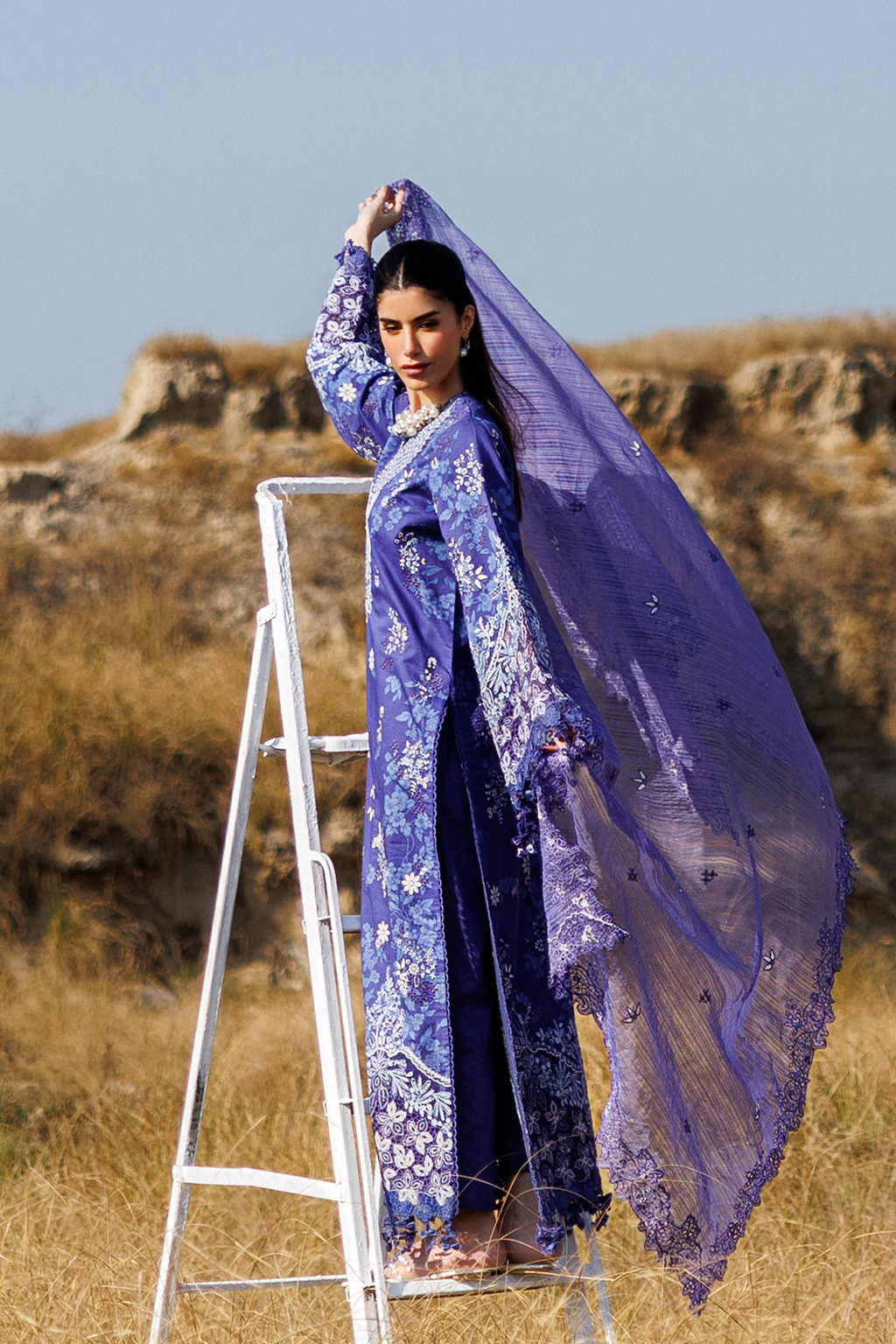 Buy Petal Pulse Printed Embroidered Lawn Ready to Wear