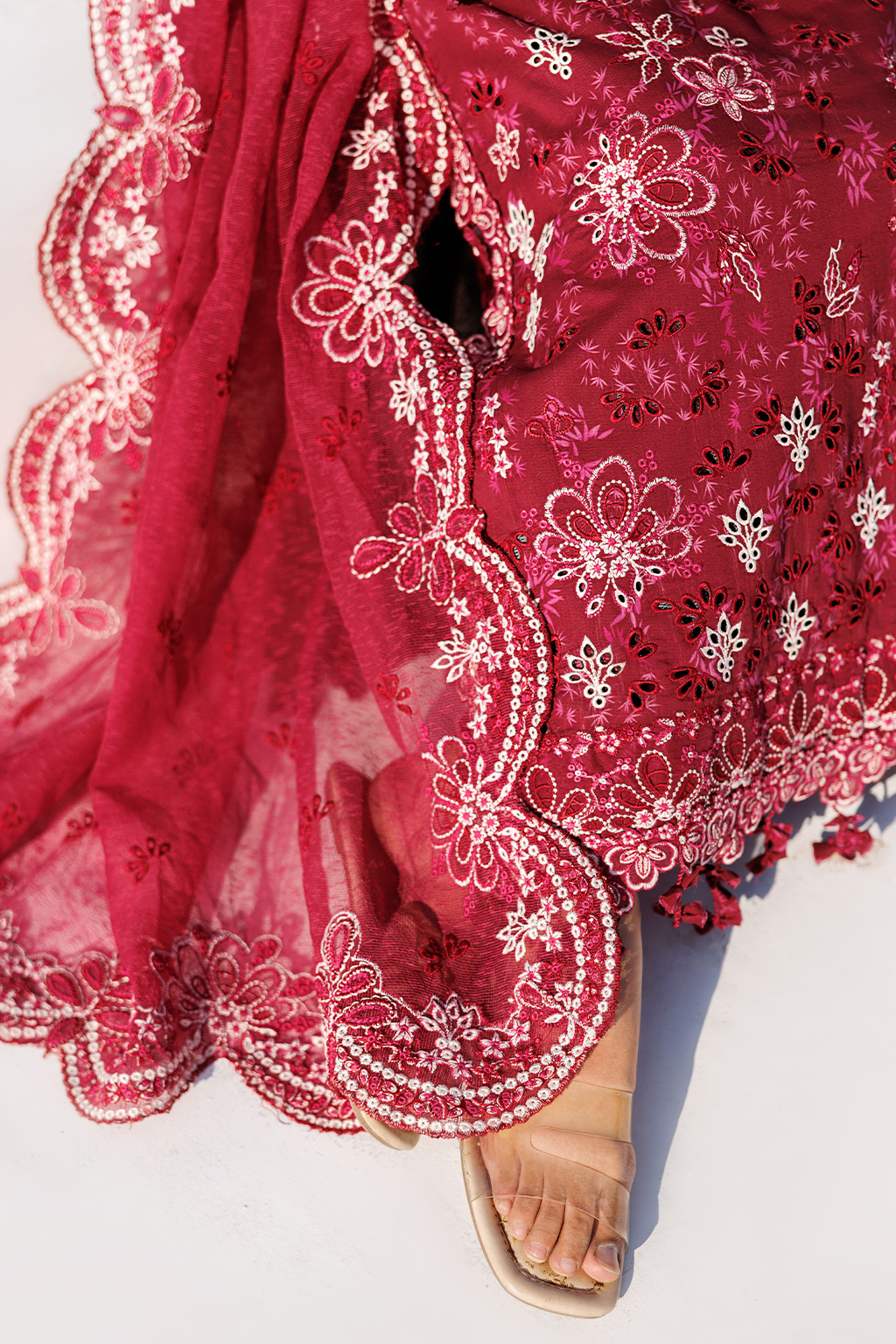 Best Radiant Rose Printed Embroidered Lawn Suit 