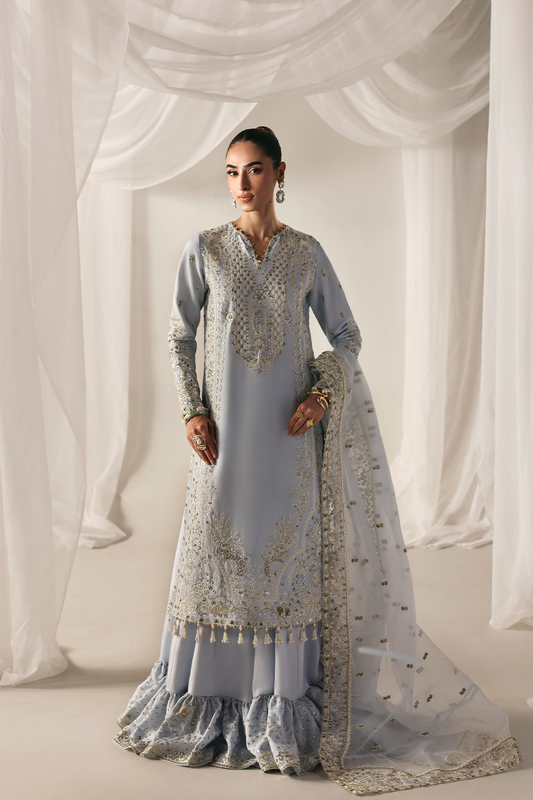 designer raw silk dresses Raw Silk Toe Length Designer Gown Floral Print with Net Dupatta Dress - Stiched