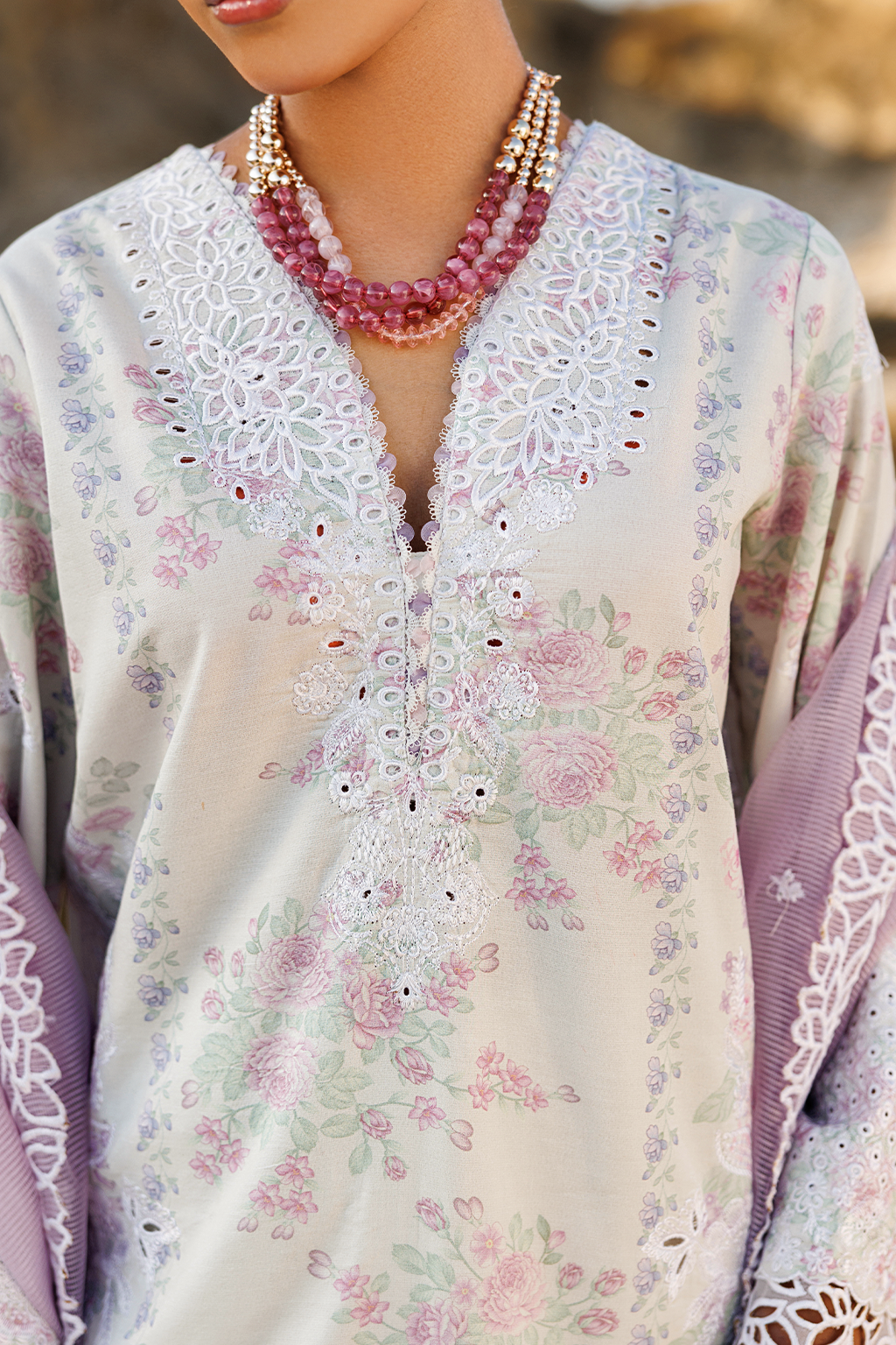 Best Sunny Splash Embroidered 3-Piece Lawn Suit