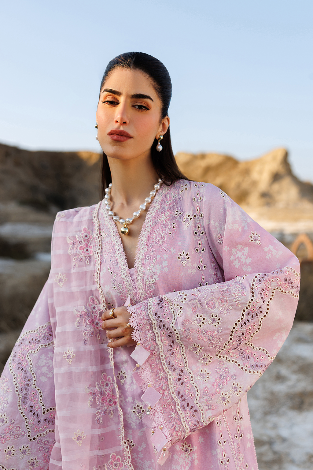 Summer Sorbet Luxury Embroidered 3PC Lawn Suit
