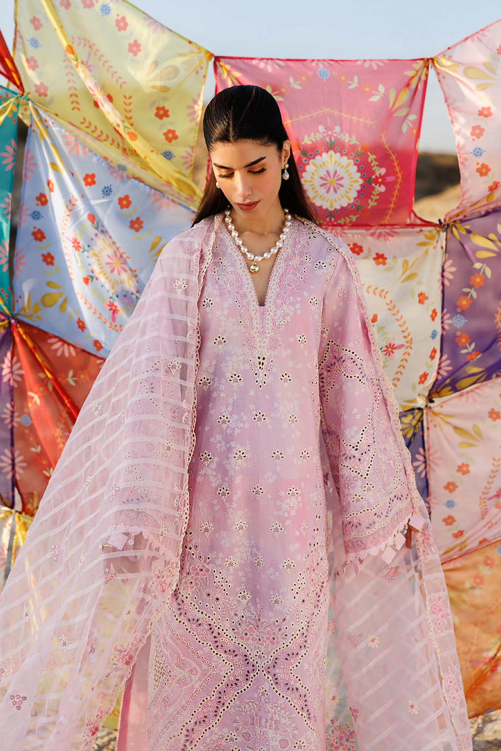 Summer Sorbet Luxury Embroidered 3PC Lawn Suit