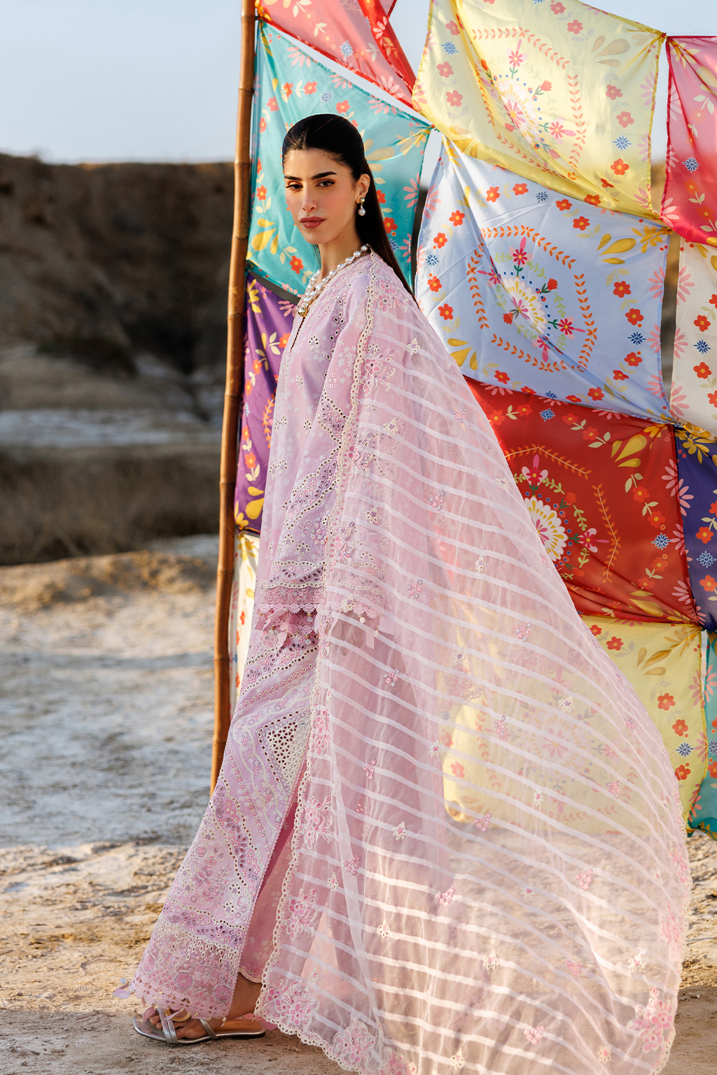Summer Sorbet Luxury Embroidered 3PC Lawn Suit