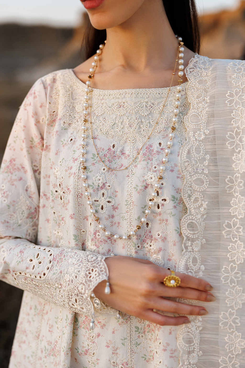 Best Sunkissed Printed Embroidered Lawn suit